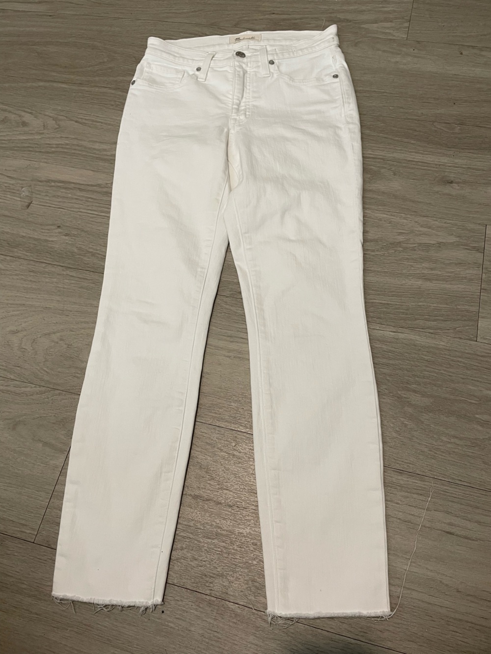 Madewell White Skinny Jeans